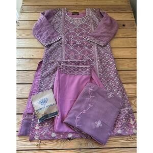 NEW Aghanoor Kurti Set Size Large Women’s Purple